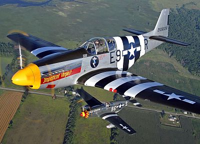 aircraft, military, World War II, Warbird, fighters - desktop wallpaper