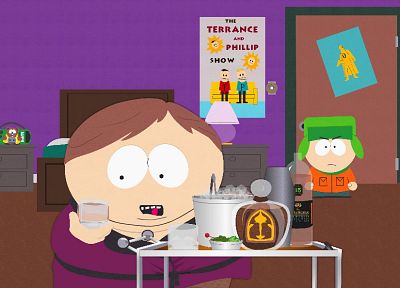 cartoons, South Park, Eric Cartman, Kyle Broflovski - desktop wallpaper