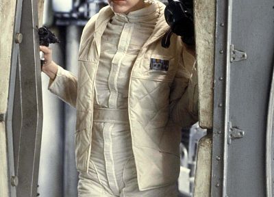 Star Wars, Carrie Fisher, Leia Organa, jumpsuit - random desktop wallpaper