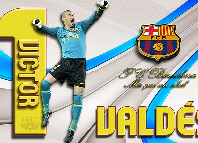 soccer, FC Barcelona, Victor Valdes, Goalkeeper - random desktop wallpaper