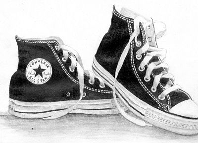 shoes, grayscale, Converse - related desktop wallpaper