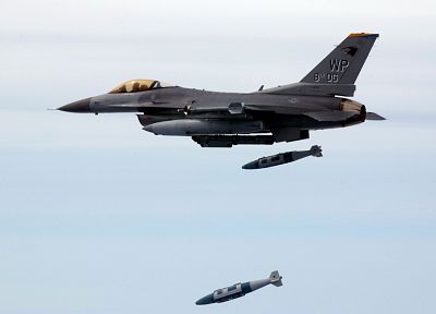 aircraft, military, F-16 Fighting Falcon, F-16XL - random desktop wallpaper