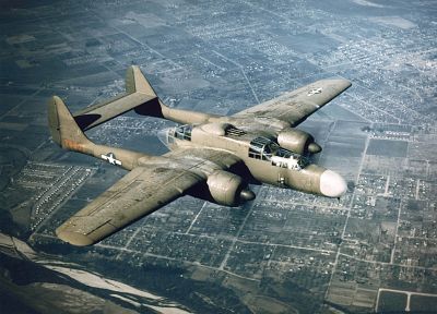 World War II, planes, P-61 Black Widow - random desktop wallpaper
