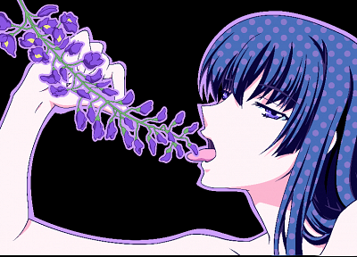 blue hair, transparent, Kampfer, Sangou Shizuku, hime cut, anime vectors - desktop wallpaper
