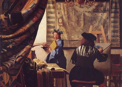 paintings, Johannes Vermeer - duplicate desktop wallpaper