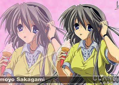 Clannad, Sakagami Tomoyo, anime girls - duplicate desktop wallpaper