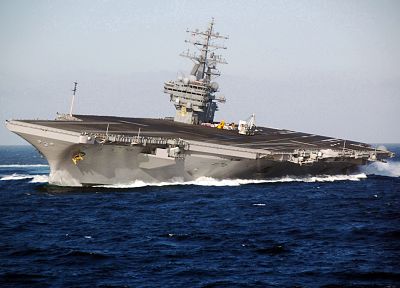 vehicles, aircraft carriers, USS Reagan - random desktop wallpaper