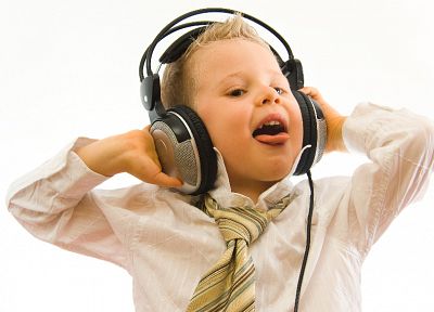 headphones, music, children - random desktop wallpaper