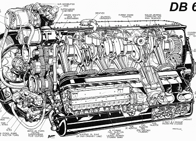engines, schematic - random desktop wallpaper