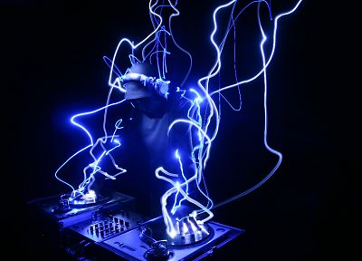 music, lights, techno, turntables, house music, DJ - desktop wallpaper