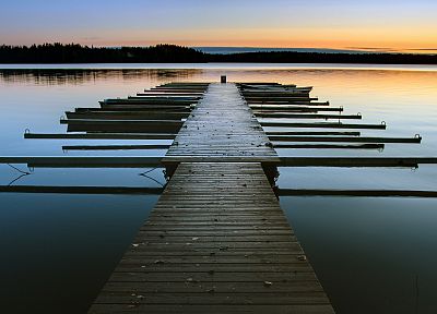 piers, lakes - desktop wallpaper