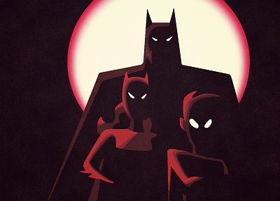 Batman, Robin, Batgirl - desktop wallpaper