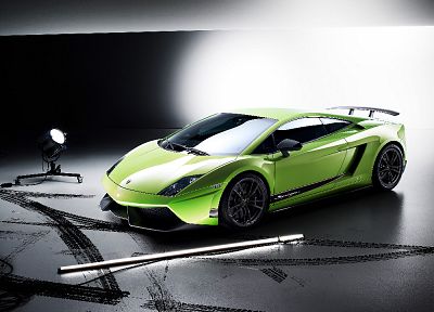 cars, Lamborghini, green cars, Lamborghini Gallardo LP570-4 Superleggera - random desktop wallpaper
