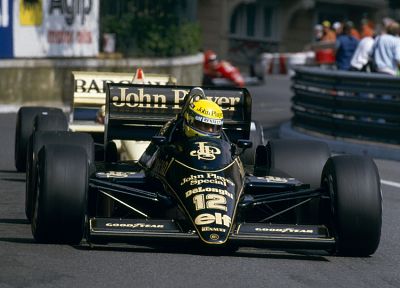 Ayrton Senna, Lotus, formula one circuit - desktop wallpaper