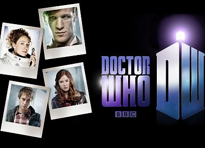 Matt Smith, Amy Pond, Eleventh Doctor, Doctor Who, River Song, Rory Williams - desktop wallpaper