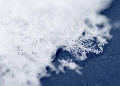snow, snowflakes - duplicate desktop wallpaper