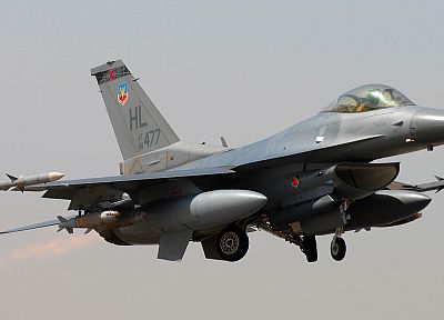 aircraft, military, F-16 Fighting Falcon, fighter jets - random desktop wallpaper
