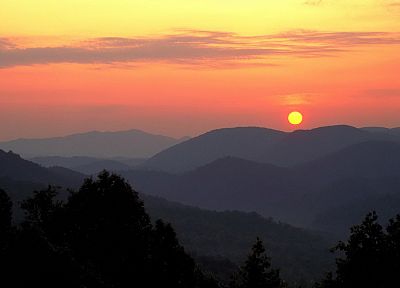 sunrise, mountains, point, National Park - random desktop wallpaper