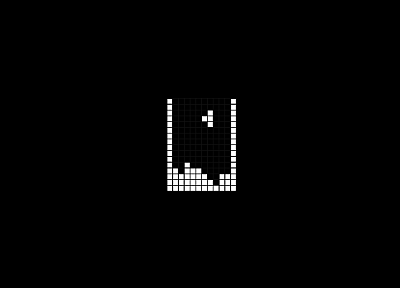 video games, black, minimalistic, Tetris - duplicate desktop wallpaper