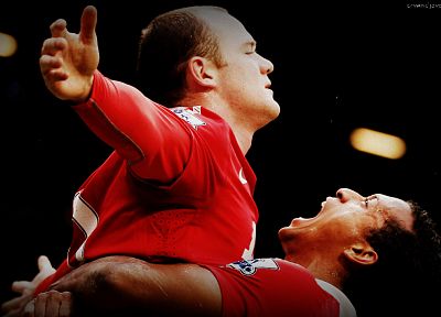 red, sports, soccer, devil, Wayne Rooney, nani, Manchester United - related desktop wallpaper