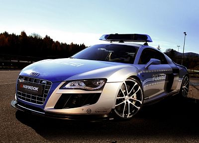 cars, police, Audi R8 - desktop wallpaper
