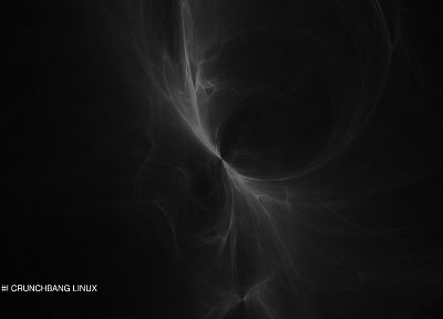 black, Linux, Debian, CrunchBang Linux - desktop wallpaper