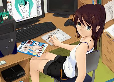 PC, anime girls - random desktop wallpaper
