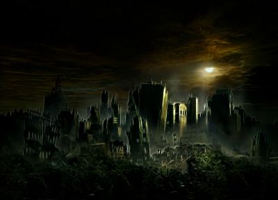ruins, post-apocalyptic, cities - random desktop wallpaper