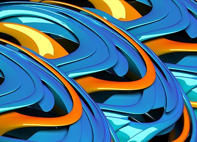 abstract, blue, glossy texture - desktop wallpaper