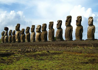 statues, Easter Island, moai - desktop wallpaper
