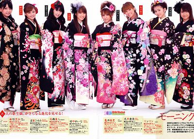 women, Japan, Japanese, kimono, Asians, Japanese clothes, geta, bangs - duplicate desktop wallpaper