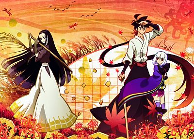 Katanagatari, Yasuri Shichika, Togame, anime - random desktop wallpaper