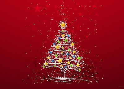 Christmas trees - desktop wallpaper