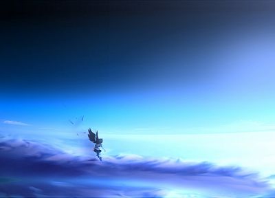 video games, Touhou, Shameimaru Aya, skyscapes, tengu - related desktop wallpaper