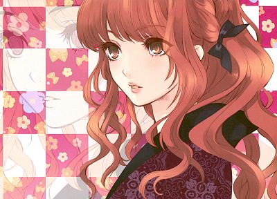 redheads, Japanese clothes, anime girls - duplicate desktop wallpaper