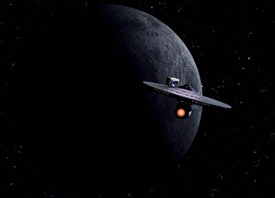 outer space, Star Trek, planets, Enterprise - desktop wallpaper