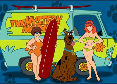 cartoons, women, Velma, Scooby Doo, Daphne, swimsuits - desktop wallpaper