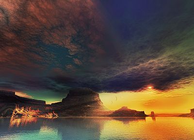 landscapes, Sun, skyscapes - random desktop wallpaper