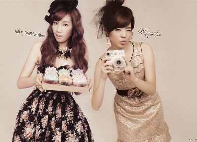 women, Girls Generation SNSD, Asians, Kim Taeyeon, Lee Soon Kyu - desktop wallpaper