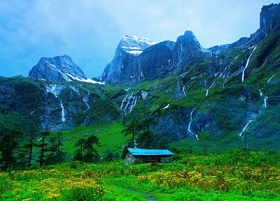 mountains, Nepal, Barun Valley Sankhuwasabha Nepal, Himalaya - random desktop wallpaper