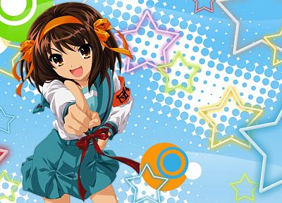 The Melancholy of Haruhi Suzumiya, anime girls - duplicate desktop wallpaper