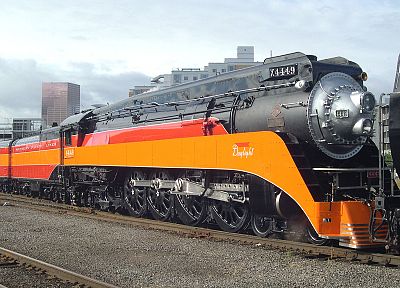 engines, trains, vehicles, SP 4449 - random desktop wallpaper