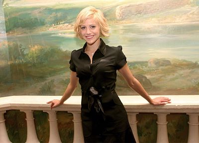women, black dress, Brittany Murphy - random desktop wallpaper