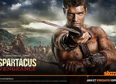 Spartacus Vengeance, Liam McIntyre - desktop wallpaper