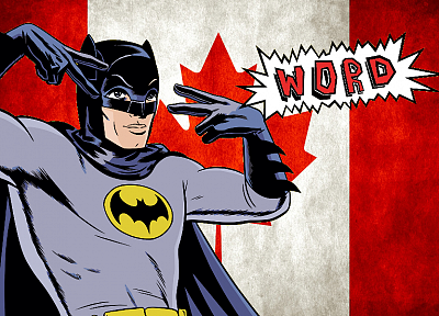 Batman, text, Canada, Canadian flag - duplicate desktop wallpaper