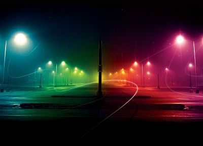 lights, rainbows - random desktop wallpaper