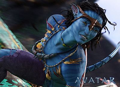 movies, Avatar, blue skin - random desktop wallpaper