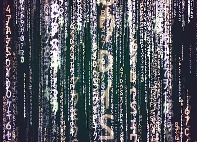 rain, Matrix, code - desktop wallpaper