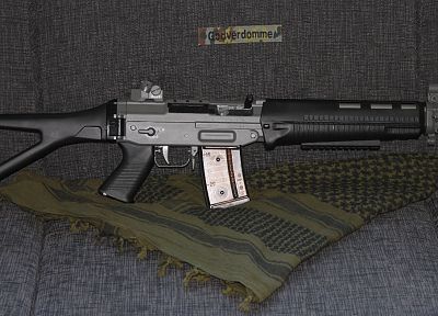 rifles, guns, weapons, SG550 - random desktop wallpaper