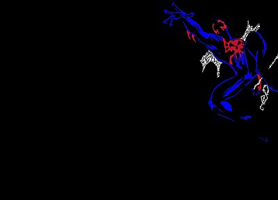 Spider-Man, black background - desktop wallpaper